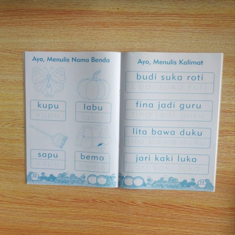 Buku Anak Paud TK Ayo Belajar Calistung - Polos, Baca Tulis Hitung