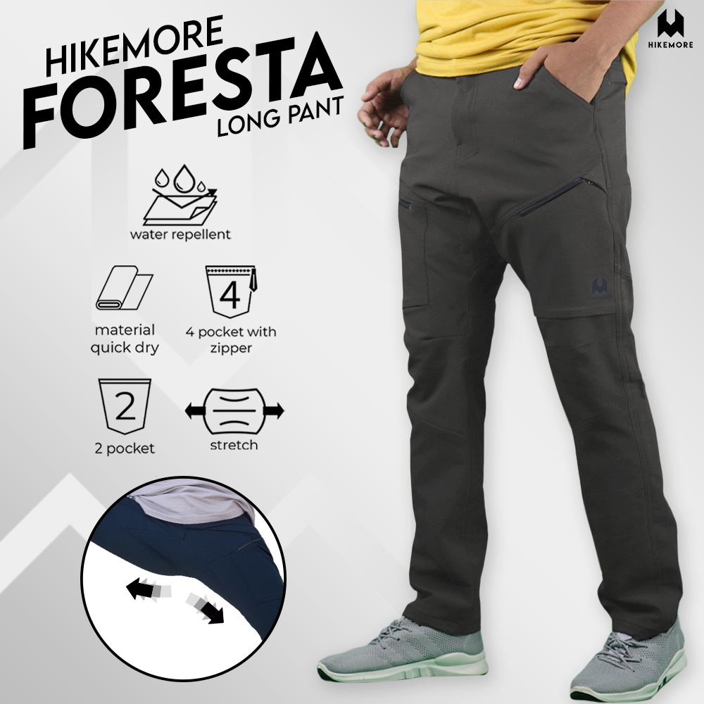 Hikemore Foresta Celana Panjang Gunung Outdoor Cargo Quickdry Dry Fit Stretch Original