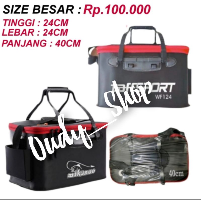 Ember Terpal Lipat Box Mancing Umpan Pancing Praktis