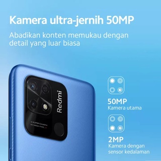 Jual HP Terbaru Xiaomi Redmi 10C ( Ram Up 6GB ) 4GB+2GB Extendable Rom