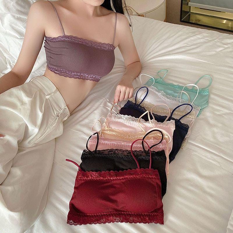 (COD) Bra Wanita Tali Renda Model Crop Bra Pakaian Dalam Wanita MALL SHOPPING