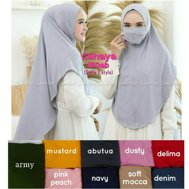 Malaya Cadar Hijab / Cahaya Hijab / Khimar Cadar