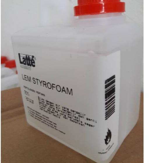 

New Jual lem styrofoam cair LATTE UNITAC 500 gr untuk gabus prakarya ..