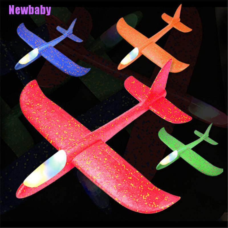 (Newbaby) Mainan Pesawat Luncur Bahan Busa EPP Dengan Lampu LED Untuk Anak