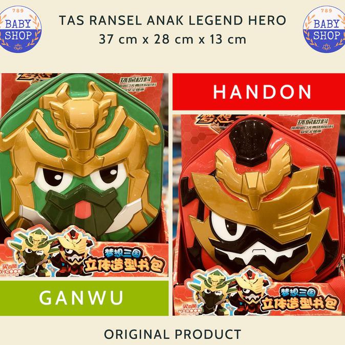 Tas ransel anak Legend Hero Ganwu dan Handon baru dan murah - Handon Merah