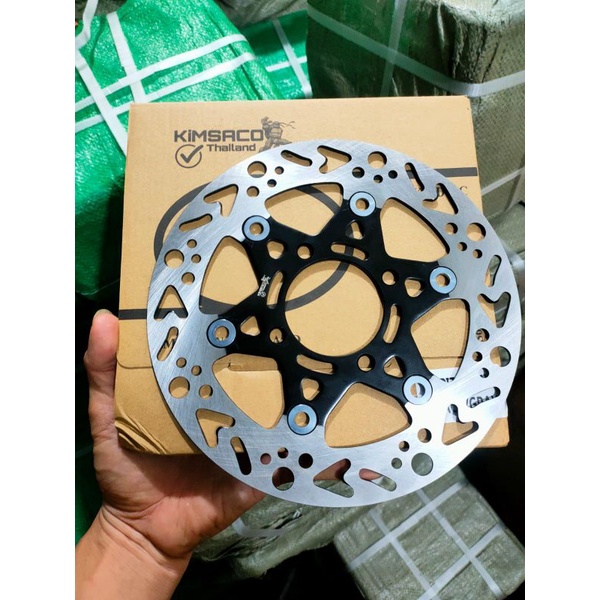 Piringan Cakram Depan Sunstar 220mm Datar Coak lubang 4 Motif Sun$tar  Nouvo Mio Sporty Xeon X ride Beat Scoopy New Vario ANTSHOOP