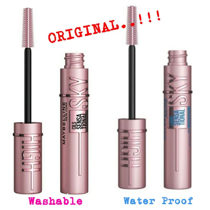 Maybelline Sky High | Maskara Maybelline Sky High Black ORI TURKI | Maybelline Total Temptation