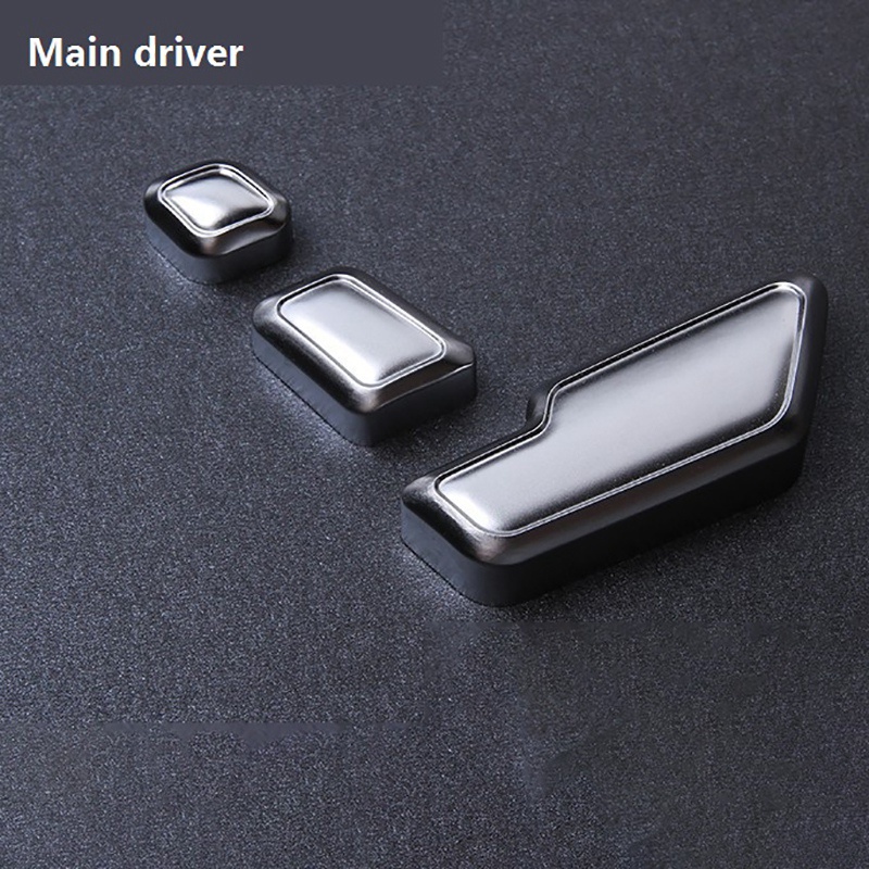 Car Zinc Alloy Door Seat Adjust Button Switch Cover Sticker Trim for Benz C E GLK GL ML Class W204 W212 W218 Accessories