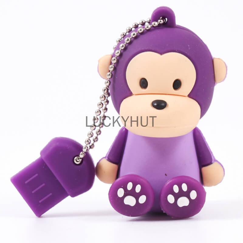 Suntrsi Usb Flash Drive monkey Cartoon1GB 8GB 16GB 32GB 64GB 128GB Pen Drive Usb Memory Stick Hadiah Untuk PC