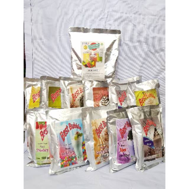 

best bubble 500gr / minuman berasa