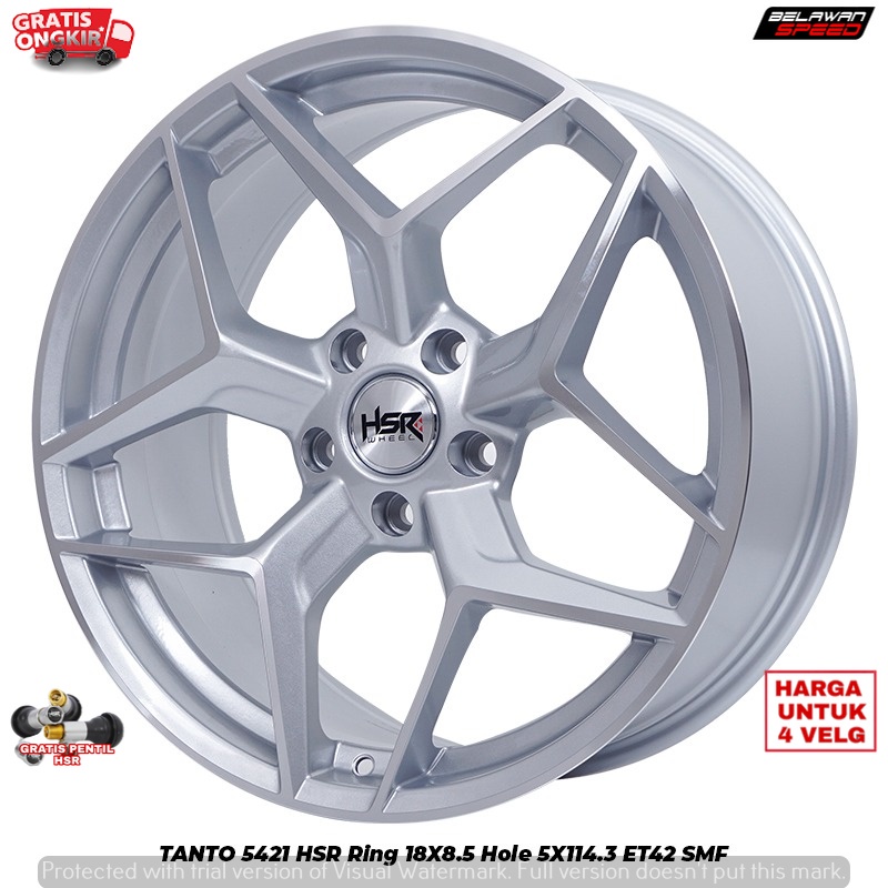 VELG RACING RING 18 MOBIL XPANDER CHEVROLLET TRAX CAMRY R18 HSR TANTO PCD5X114,3