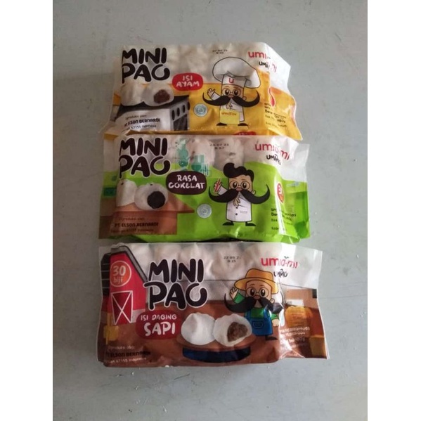 

Mimipao dengan 3 varian rasa (cokelat ayam sapi) "UMIAMI" 30pcs