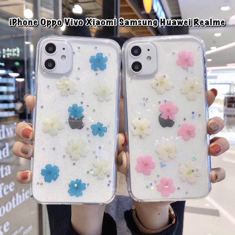 Dried Flower Case Oppo Reno5 Reno 4f 5 4 3 8 7 6 A17 A17k A96 A76 A74 A57 A77s 2022 A16 A16k A16e A1k A11k