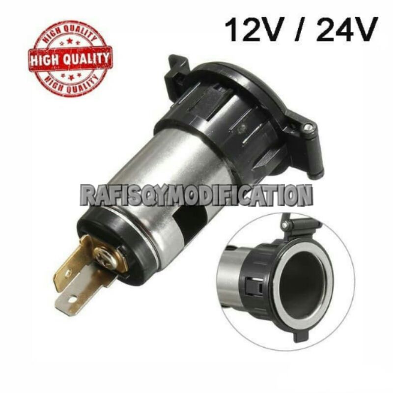 Soket Colokan Listrik 12V Socket Lighter Charger Mobil Motor 12Volt