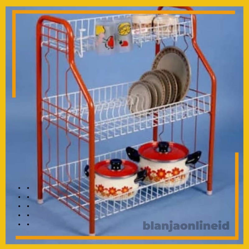 Rak Piring Master RO3 Rak Piring Besi Master Susun 3