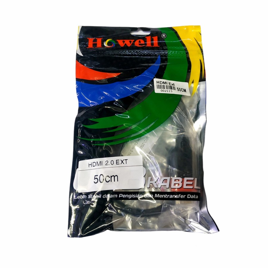 Howell Kabel HDMI Male to Female Extension 50cm