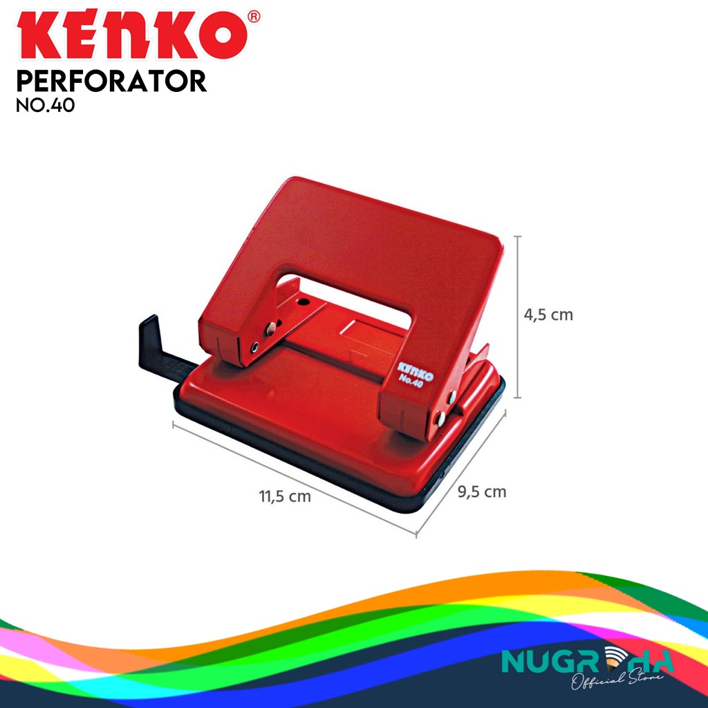 

PERFORATOR / PELUBANG KERTAS 2 LUBANG KENKO NO 40