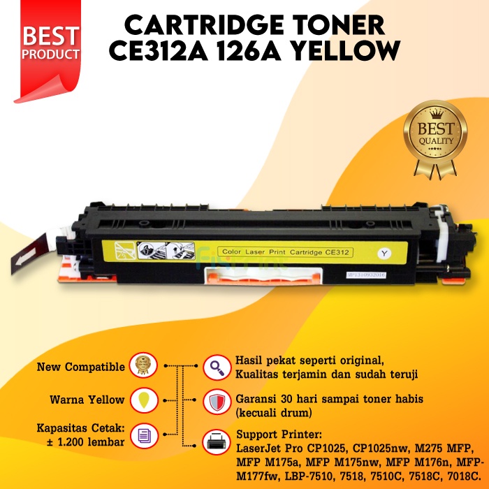 Toner Cartridge HP CE310A cf350a 130a 126A Black Pro cp1025 cp1025nw M175nw Canon 329 729 LBP7018C