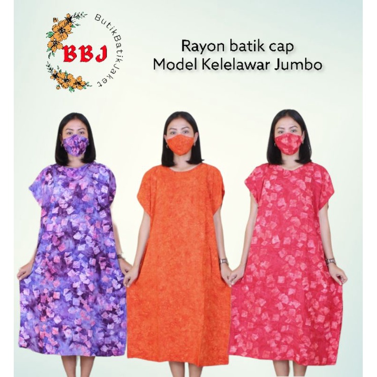DASTER KELELAWAR BATIK SOLO RAYON CAP