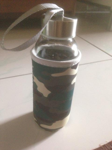 New !! Botol Minum Beling Water Bottle Sarung Motif Loreng/army/ Lol  300ml 1142m110
