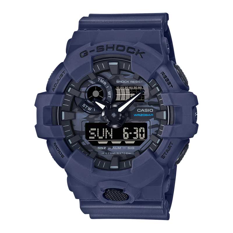 CASIO ORIGINAL G-SHOCK G SHOCK GSHOCK GA-700CA-2A GA 700CA 2A 700 CA GA700 JAM TANGAN PRIA LA RS