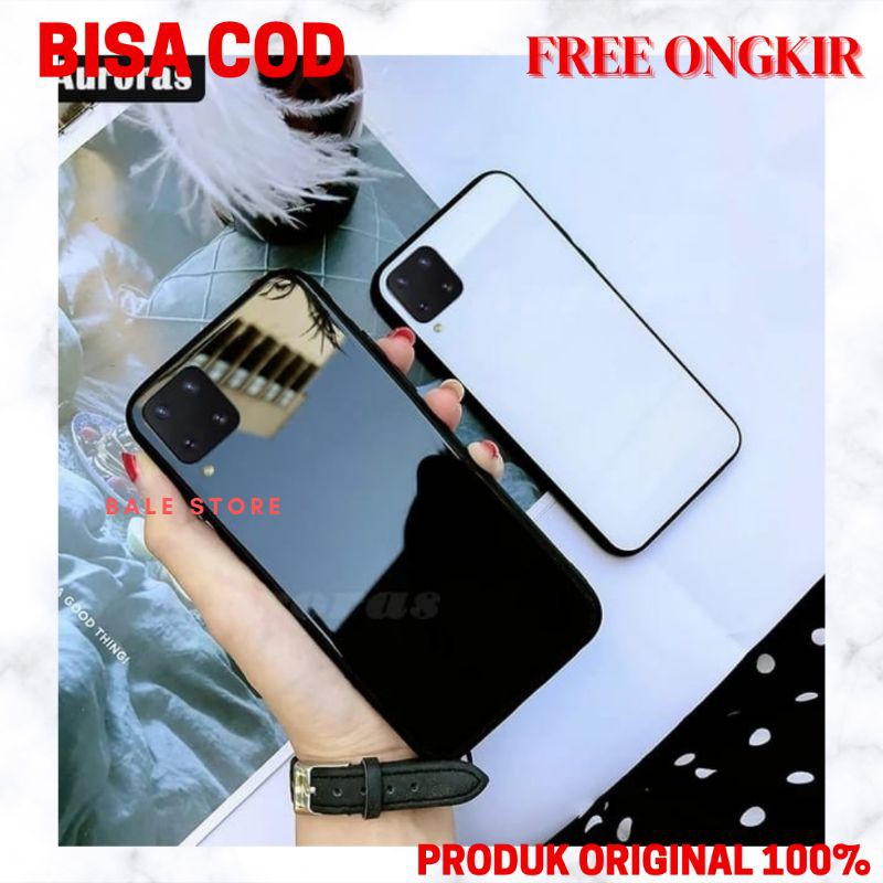 SOFT CASE SAMSUNG A12 PREMIUM GLASS CASE SOFT COVER