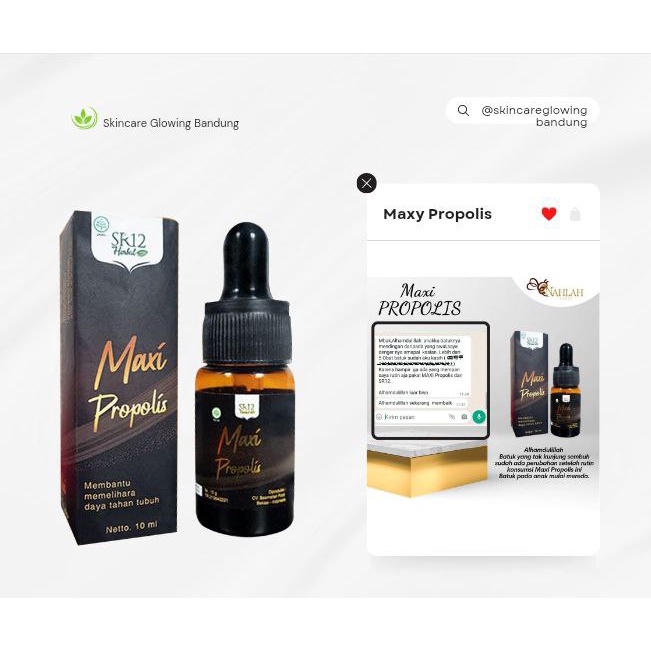 Maxy Propolis SR12 Propolis Asli Propolis SM Brazilian 100% Asli With Nano Technology Obat Herbal Diabetes Asamurat Kolesterol Suplemen Kesehatan wa