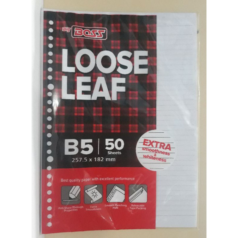 

Loose Leaf Garis B5