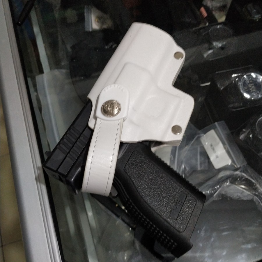 

holster hs 9 kulit warna putih