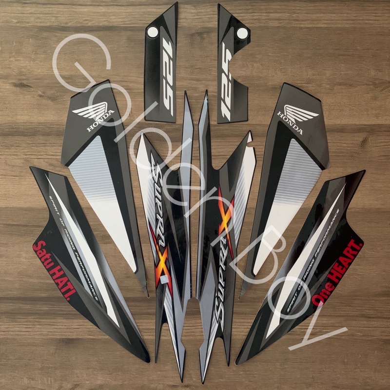 Striping Supra X 125 2013 Hitam Sticker Supra X 125 2013 Hitam Stiker Supra X 125 2013 Hitam Lis Pol