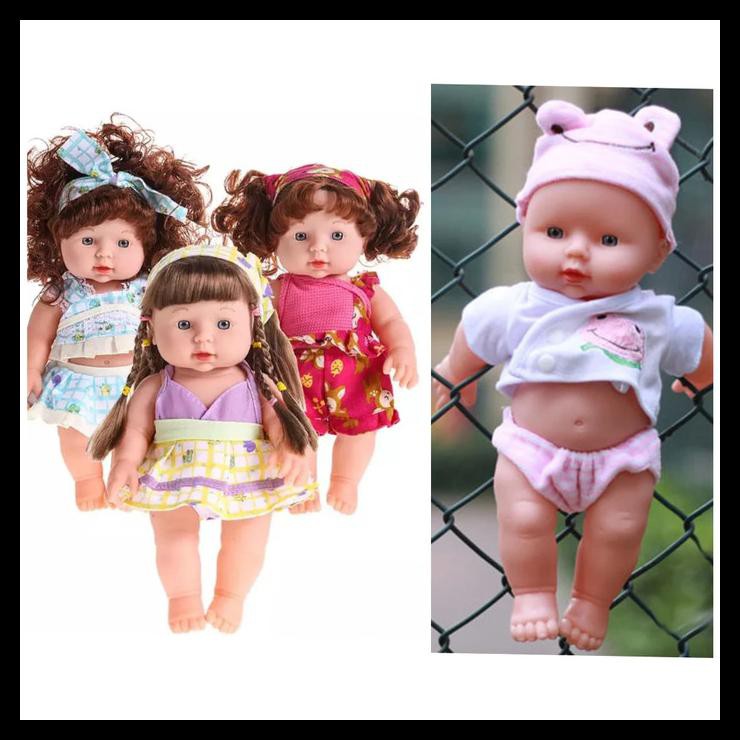 HOT DEAL BONEKA SILIKON VINYL 30CM KADO ULTAH ANAK KUALITAS IMPORT BABY DOLL 