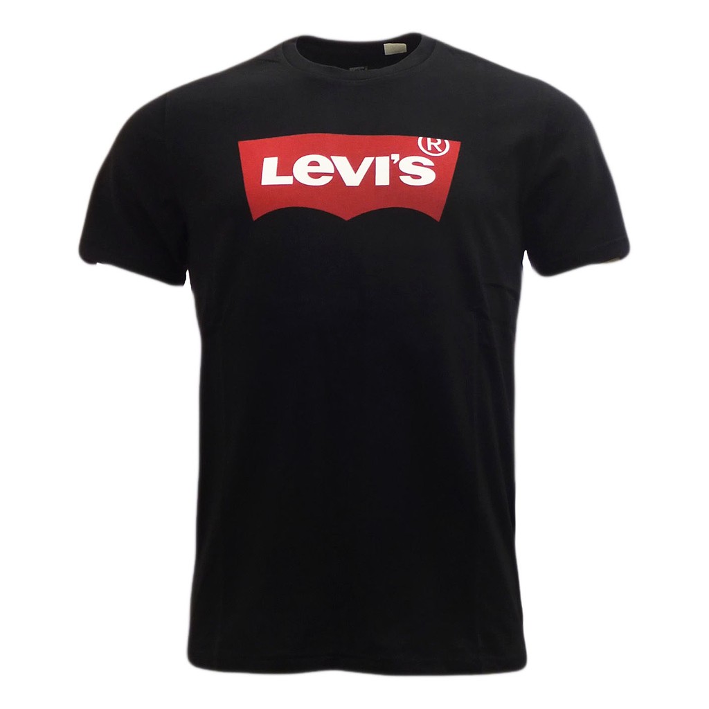 Kaos Levi's | Kaos Pria | Batwing Hitam | KLPBW - 02