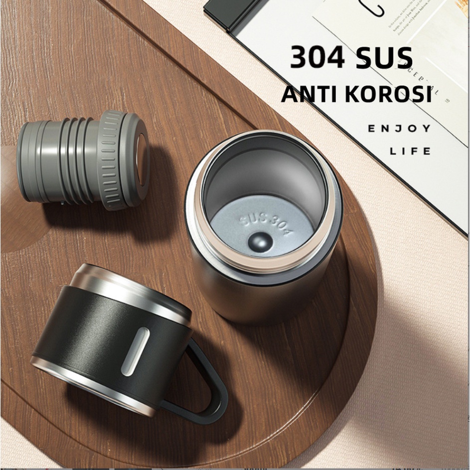 [SMALLBELL SHOP]Termos Sultan Vacuum Flask Set / Botol Minum Cangkir Premium 500 ML Panas Dingin