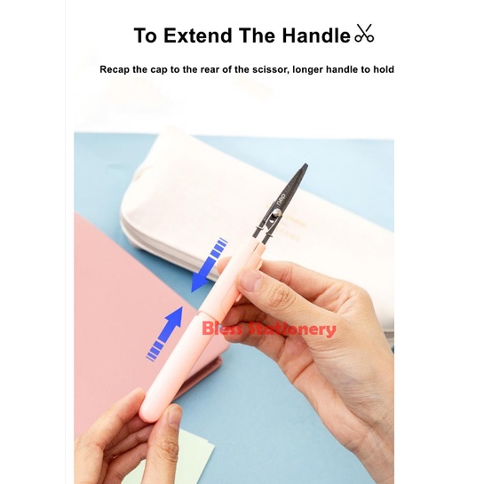 

RB Deli Gunting Portabel gunting kecil gunting mini gunting lipat Portable Scissors
