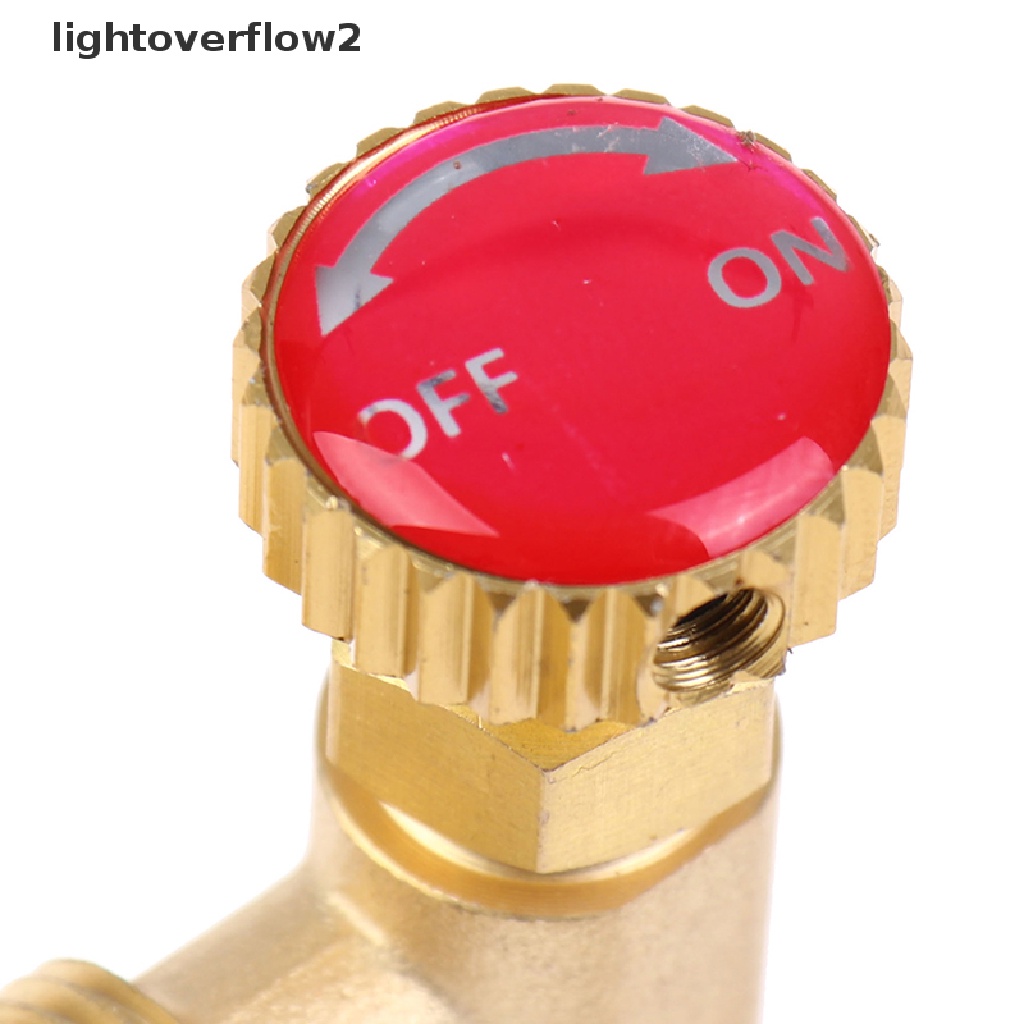 (lightoverflow2) Adapter Katup Pengaman Ac R410A R22 1 / 4 &quot;5 / 16&quot;