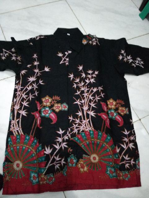 Batik Pria Kemeja Batik Slim Fit Modern Lengan Pendek Corak Motif Unik Luigi Batani - Lb 438