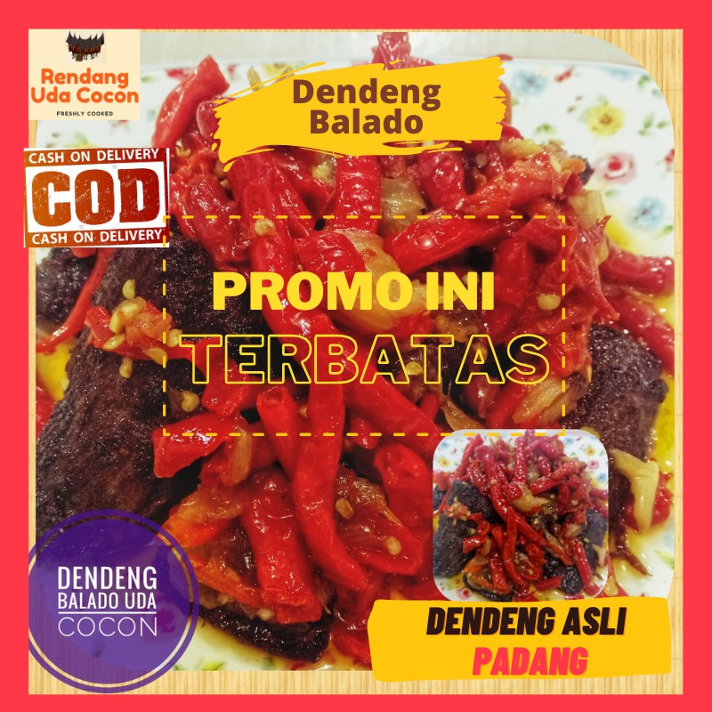 

Dendeng Balado Lambok - Uda Cocon- (250 & 500 gram) - Makanan Siap Saji - Vacuum Pack - Halal