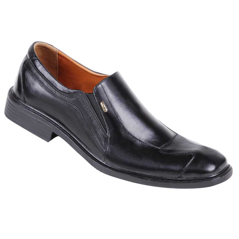 Zeintin - Sepatu Pantofel Hitam Pria Formal Kantor Leather Swedian Premium Original Zeintin ZX