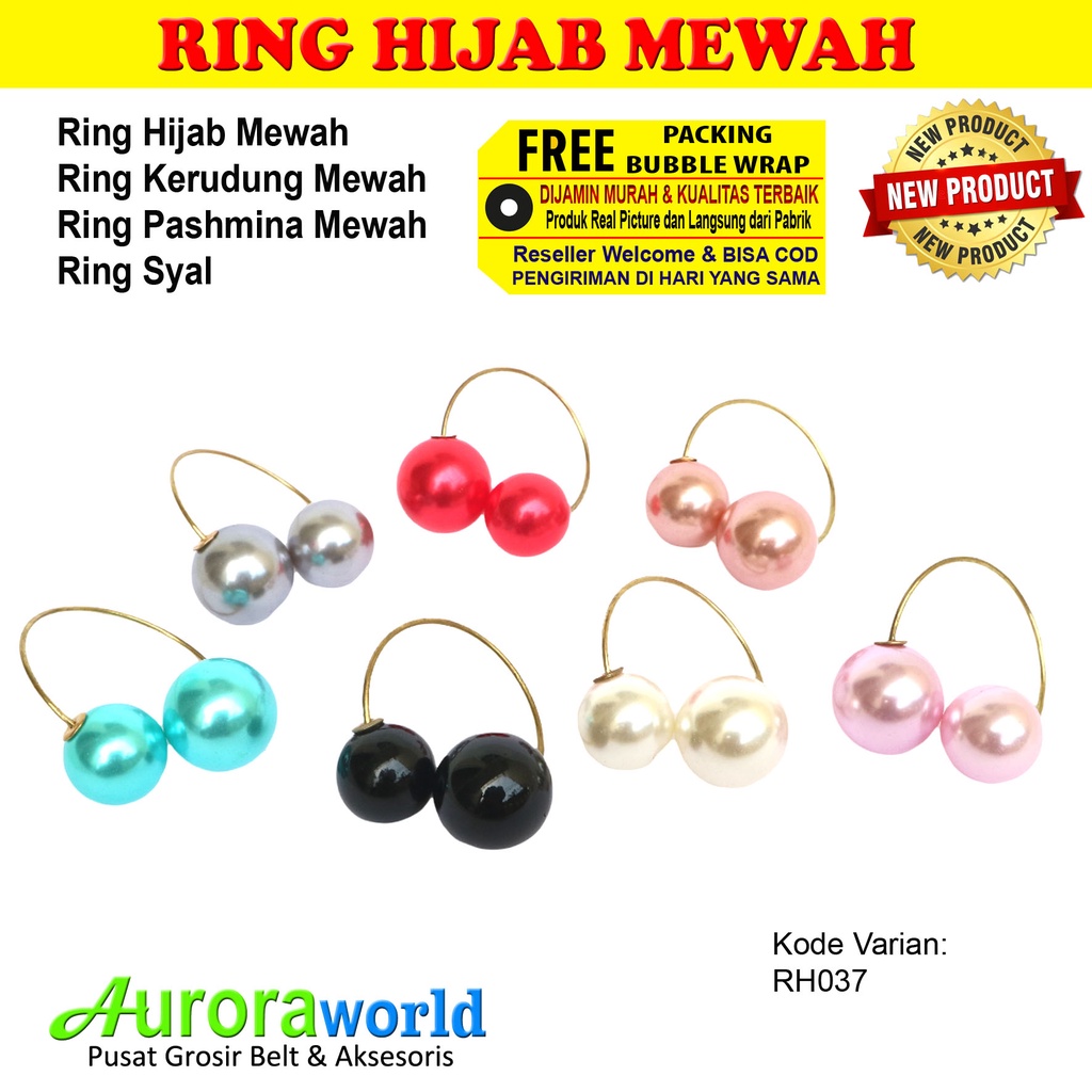 AURORAWORLD Ring kerudung ring hijab ring syal ring jilbab Terbaru bisa COD