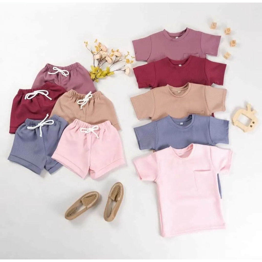 Setelan anak bayi set knit mango