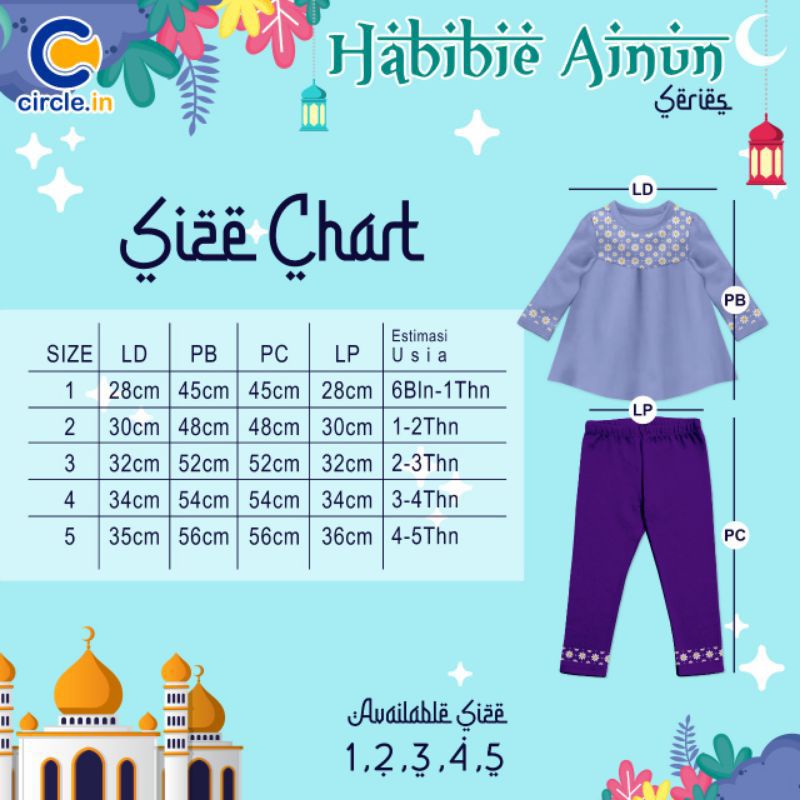 Afsheenastore Set Ainun By Circle