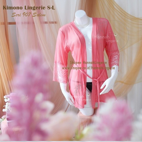 Lingerie Kimono S M L Baju Tidur Seksi Lingerie Transparan Lingerie Wanita Baju Malam Pertama // 907