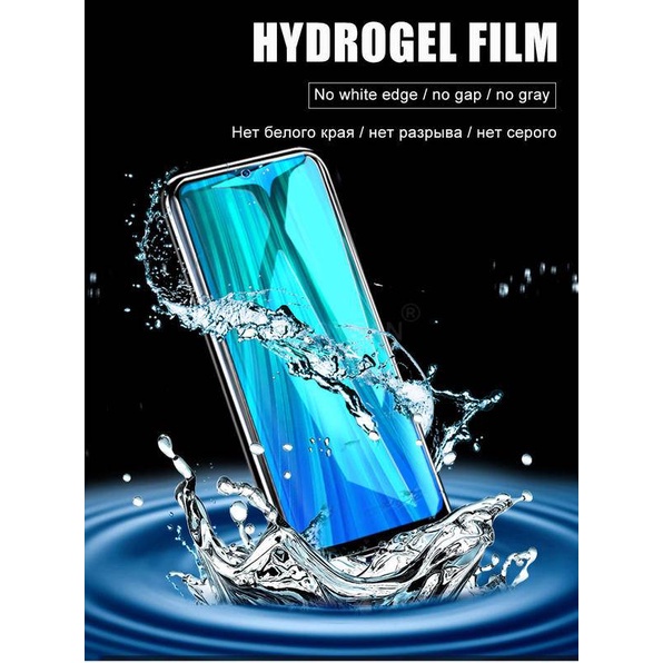 2Pcs Hydrogel Film For Xiaomi Redmi Note 9S 9 Pro 7 8 9T 8T poco X3 nfc m3 Mi 11 8A Screen Protector Redmi 8 Protective No Glass