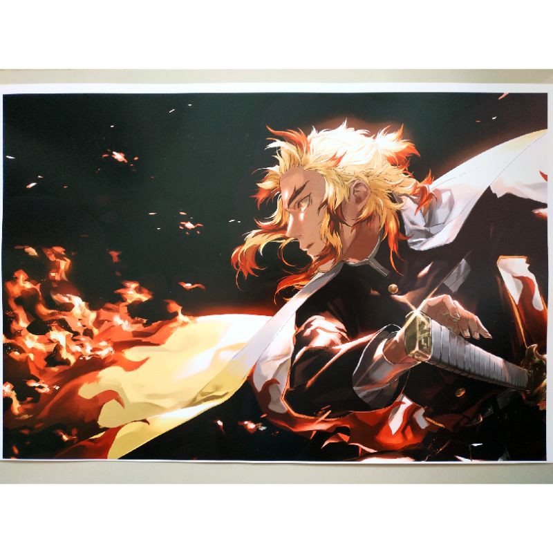 Poster Anime Kimetsu no Yaiba 23 Demon Slayer Rengoku Kyoujurou