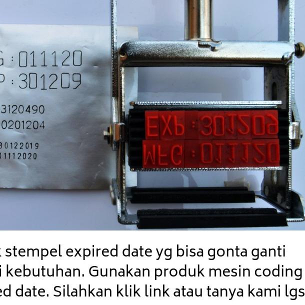 

*BEST SELLER* Tinta stempel permanen expired date - kode produksi ke plastik kemasan, foil bag, sticker | Nobu Ink Dijamin