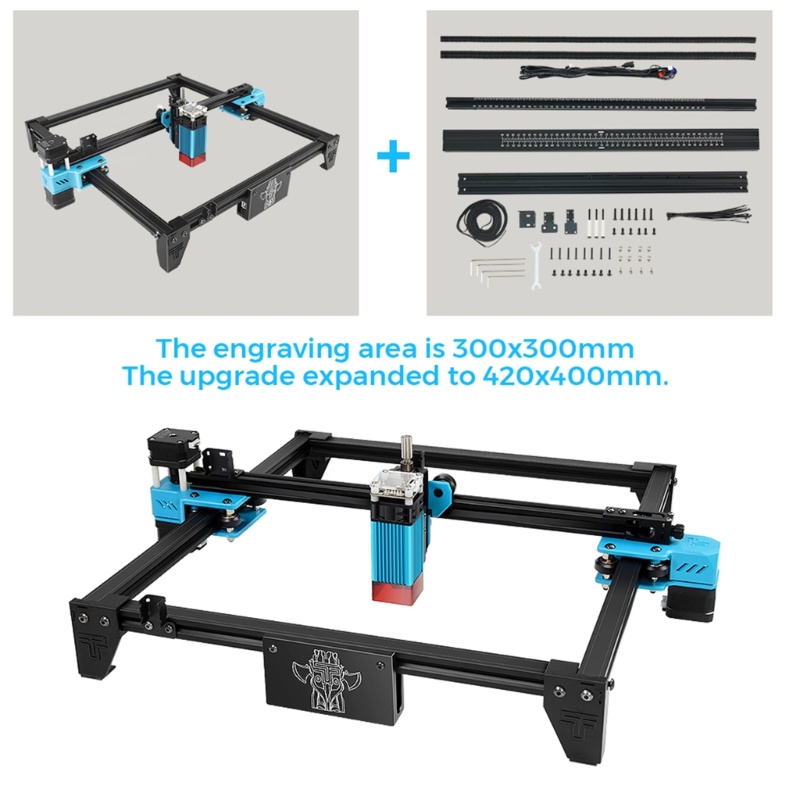 Zzz 400x420 Kit Expansion Area Ukiran Kayu CNC Untuk TT-5.5S TTS-25 TTS-55