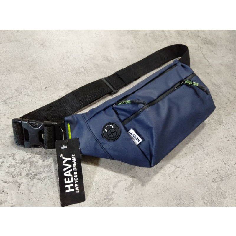 TAS SELEMPANG PRIA HEAVY.BAG. WAIST BAG HEAVY( WATERPROOF) anti air