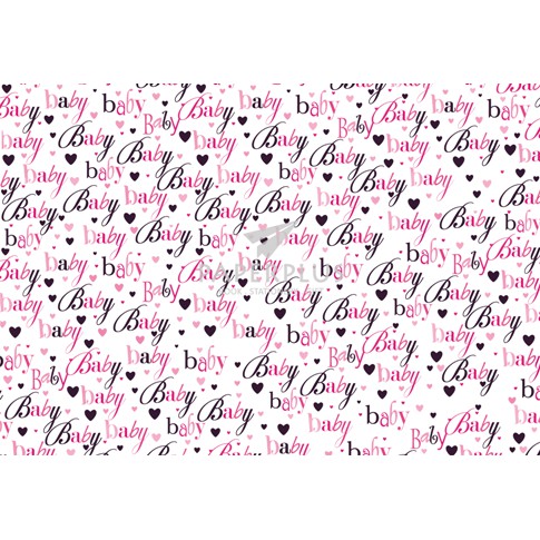 

Kertas Kado FAncy Baby Hitam Pink