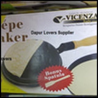 Vicenza Crepe Maker (Vcm-21) || Wajan Pembuat Dadar || Gratis Spatula || Bonus Aneka Resep Makanan #0