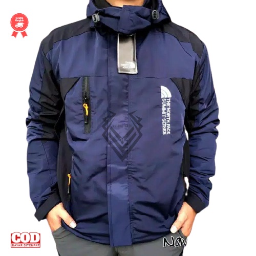 Jaket gunung /Jaket pendaki gunung pria / jaket murah / jaket outdoor TNF summit seriez-NAVY - HITAM